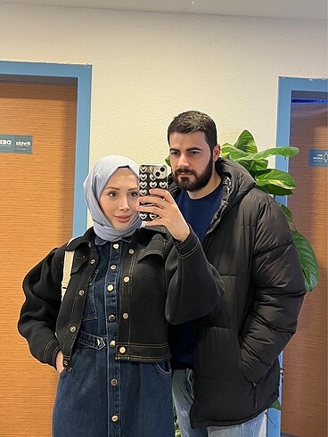 universal Beden mavi Renk Kot elbise