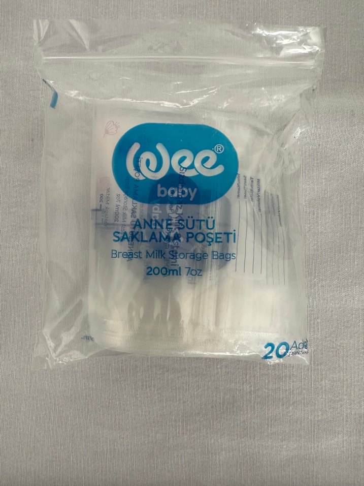 Wee Baby Anne Süt Saklama Poşeti 200ml - Görsel 2