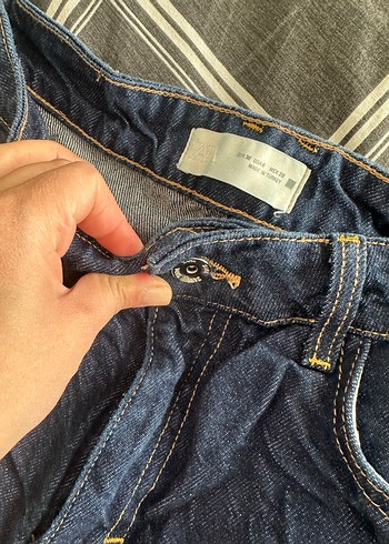 Zara Straight yüksek bel jean - Görsel 4
