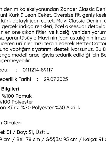 Mavi Jeans Erkek Kürklü Ceket - Görsel 5