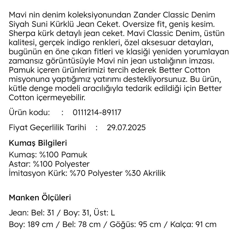 Mavi Jeans Erkek Kürklü Ceket - Görsel 5