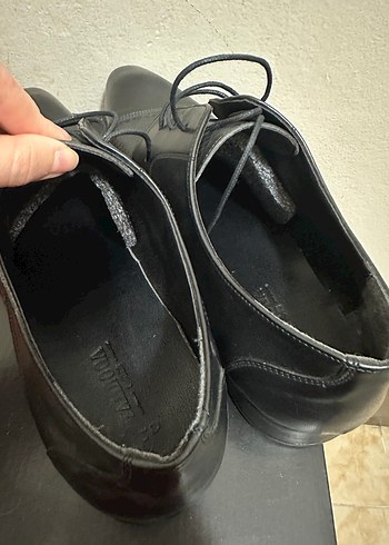 Siyah Yılan Desenli Klasik Erkek Suni Deri Ayakkabı - Görsel 2