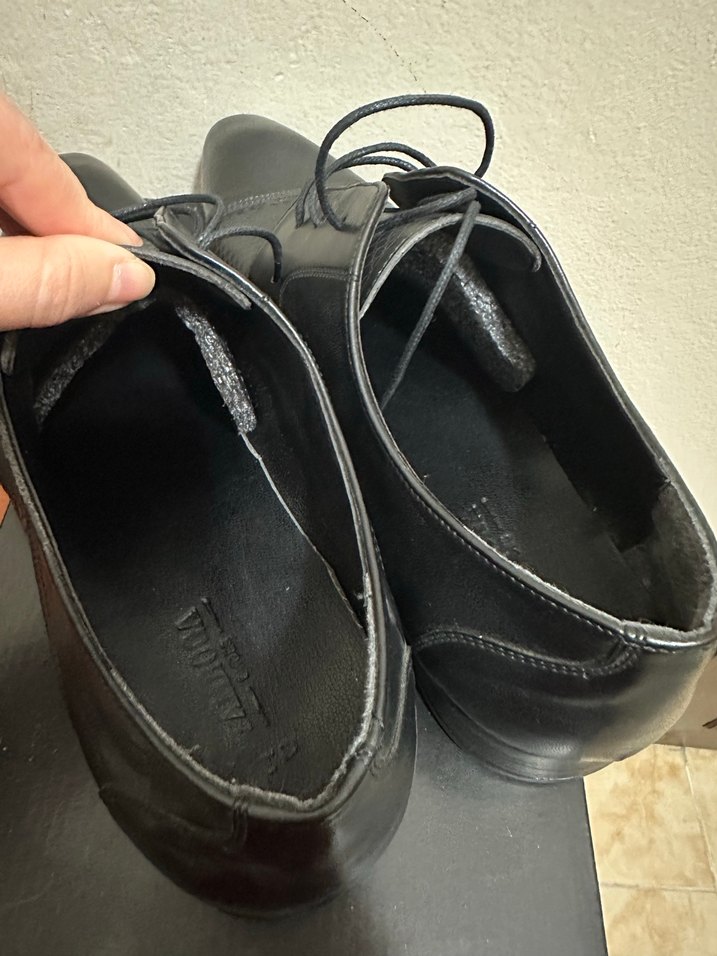 Siyah Yılan Desenli Klasik Erkek Suni Deri Ayakkabı - Görsel 2