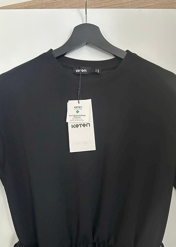 Koton Siyah Kemerli Uzun Kadın Elbise - Görsel 5