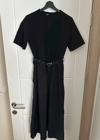 Koton Siyah Kemerli Uzun Kadın Elbise - Görsel 3