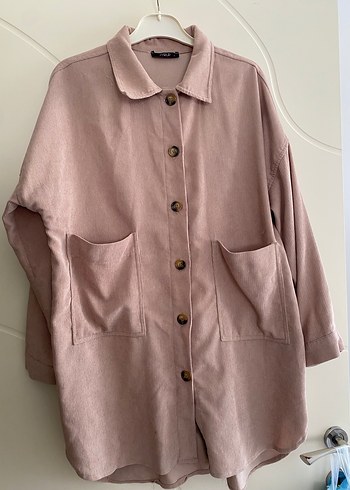 Bej Düğmeli Kadın Keten Gömlek - Görsel 2