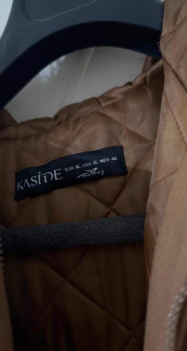 Kürk Detaylı Midi Bej Kadın Mont - Görsel 2