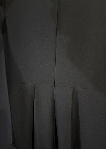 Siyah Piliseli Kadın Uzun Elbise - Görsel 5