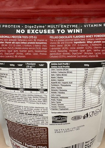 Fellas Whey Protein Çikolata Aromalı 175gr - Görsel 2