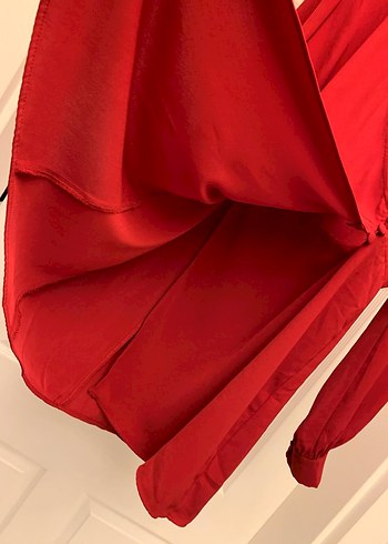 Kırmızı Midi Kadın Elbise - Görsel 4