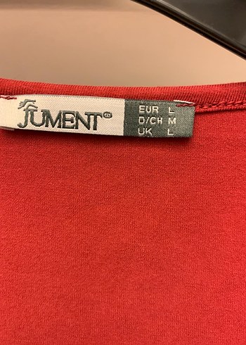 Kırmızı Uzun Kollu Basic Bluz - Görsel 2