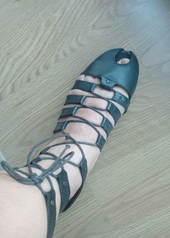hakiki deri GLADYATÖR SANDALET
