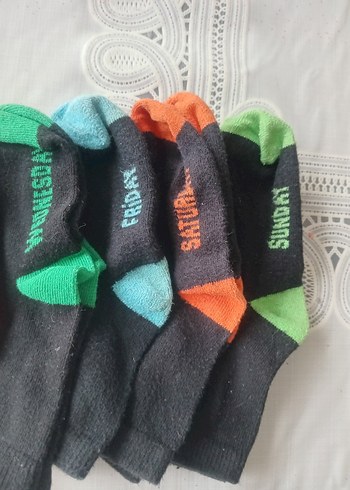 Gün Yazılı 5-6 yaş Çorap seti - Görsel 3