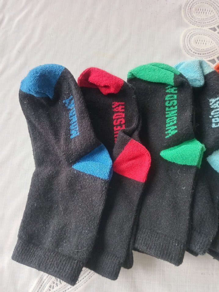 Gün Yazılı 5-6 yaş Çorap seti - Görsel 2