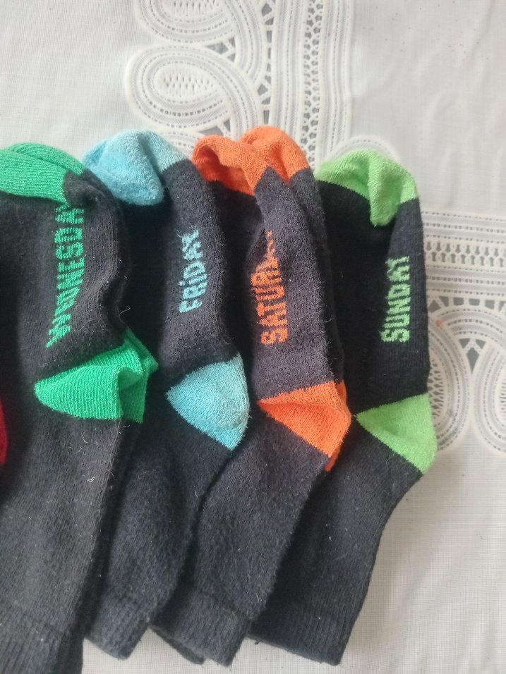 Gün Yazılı 5-6 yaş Çorap seti - Görsel 3