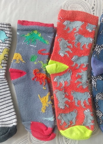 5-6 yaş hayvan figürlü Çorap - Görsel 3