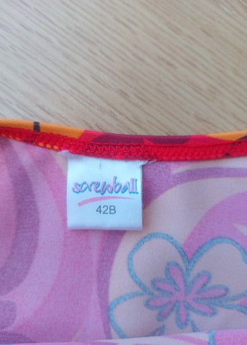 42 Beden Renkli Çiçek Desenli Kadın Bikini Altı