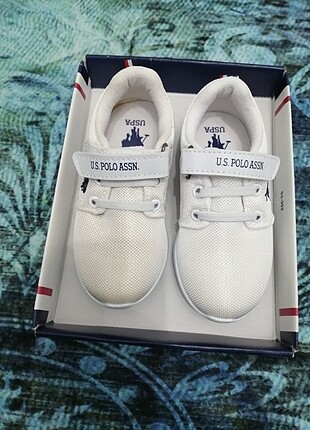 Polo 24 numara beyaz spor ayakkabı