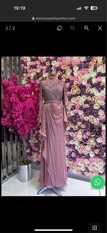 Rose Abiye Elbise