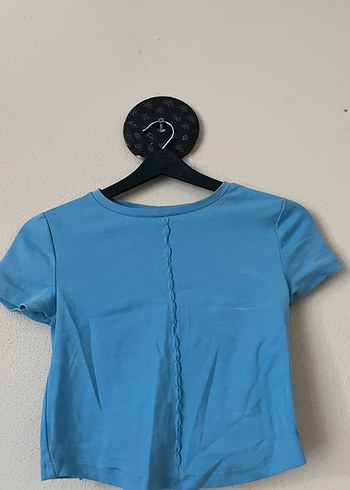 Diğer Mavi Kısa Kollu Basic Tişört