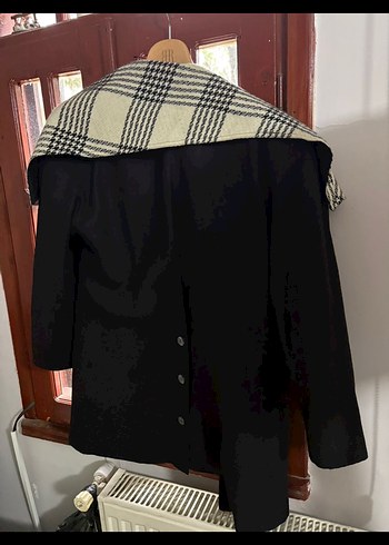 Siyah Ekose Desenli Uzun Kadın takım - Görsel 4