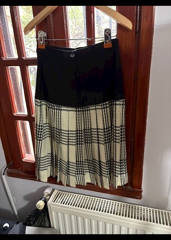 Siyah Ekose Desenli Uzun Kadın takım - Görsel 3