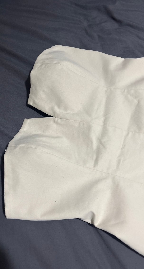 Straplez Beyaz Midi Büstiyer - Görsel 2