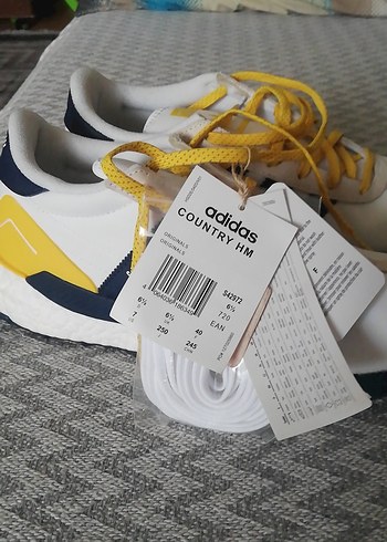 Sarı Bağcıklı Unisex Spor Ayakkabı - Görsel 2