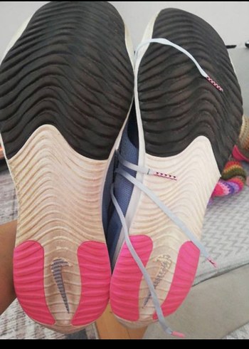 Mavi Gri Erkek Spor Ayakkabı Bağcıkları - Görsel 4