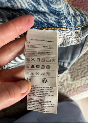 30 Beden mavi Renk Gri Mavi Kadın Denim Mini Şort