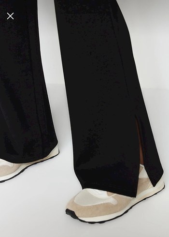 Yırtmaç paça Kadın Pantolon - Görsel 3