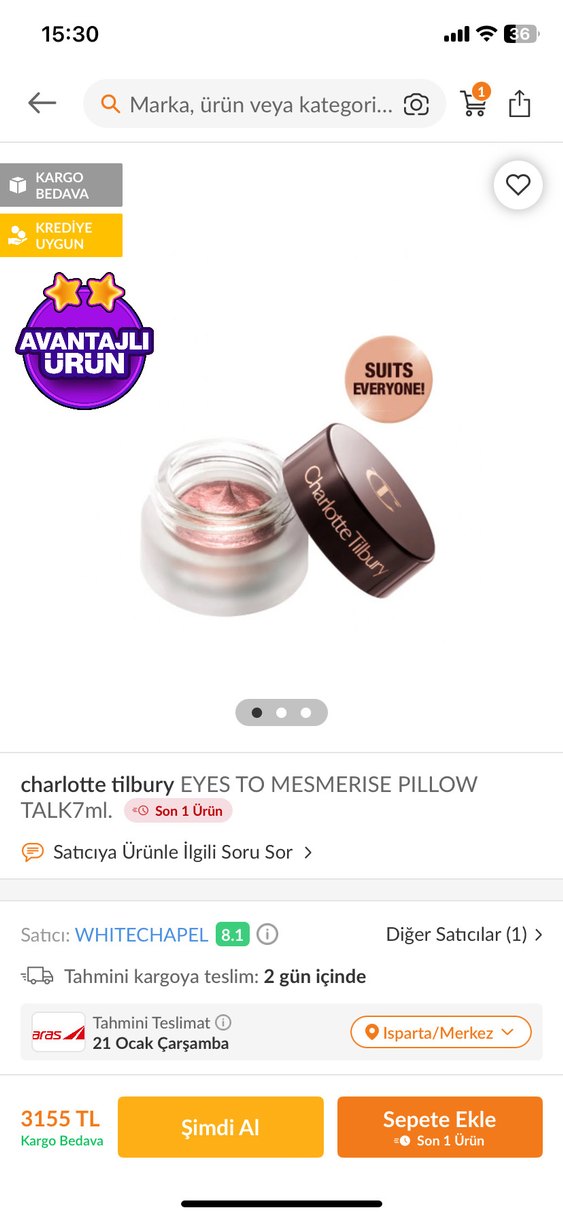 Charlotte tilbury pillow talk tekli far - Görsel 5