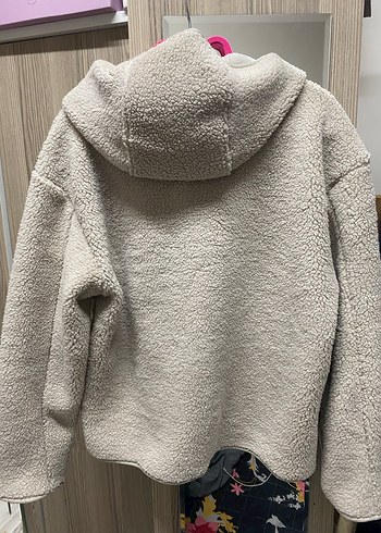 Gri Düğmeli  Polar Ceket - Görsel 2