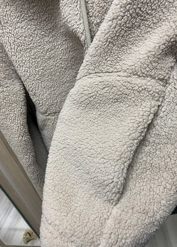 Gri Düğmeli  Polar Ceket - Görsel 4