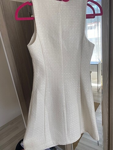 xs Beden beyaz Renk Koton Tüvit beyaz elbise