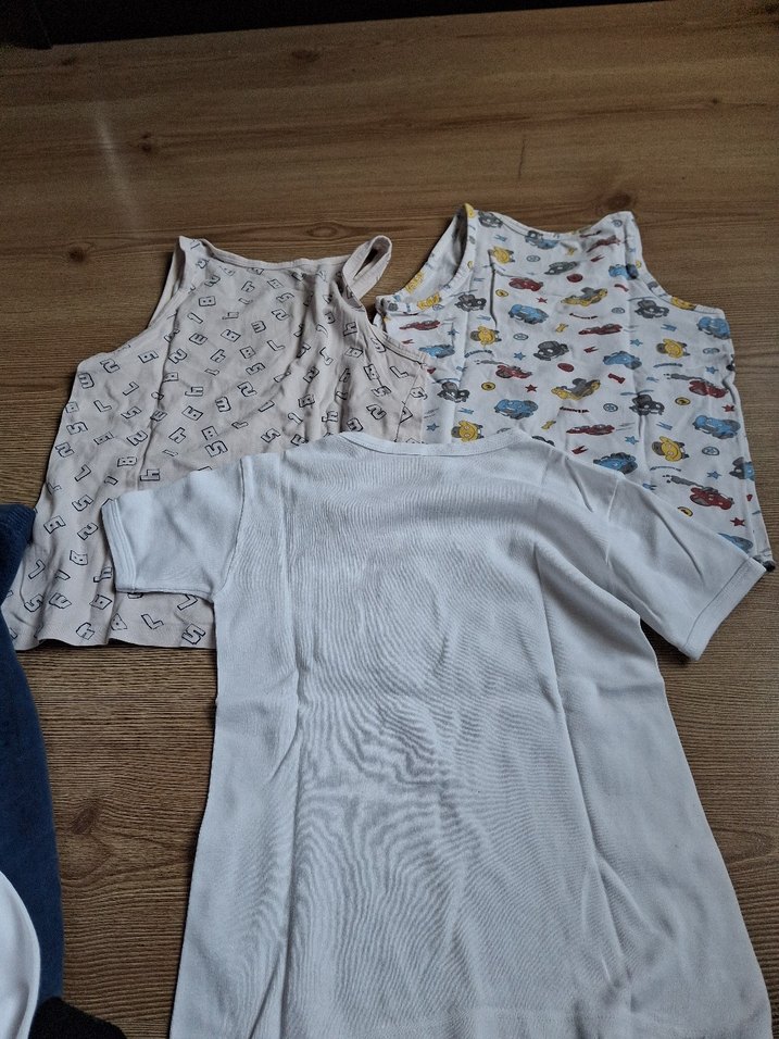 Beyaz Çocuk Atlet ve Tişört Seti - Görsel 4