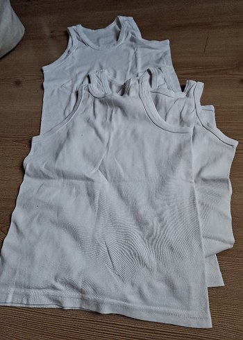 Beyaz Çocuk Atlet 4'lü Paket - Görsel 6