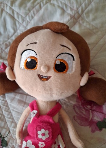  Beden Renk Pembe Çiçekli Kız Peluş Oyuncak