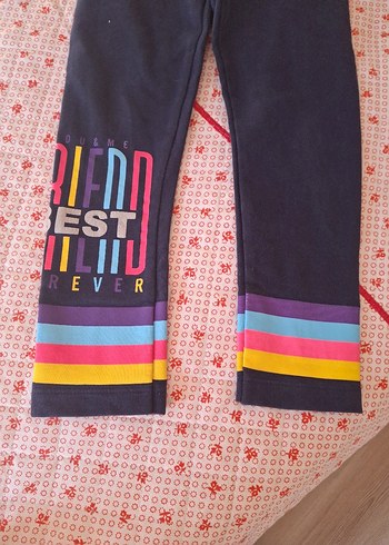 Renkli Baskılı Kız Tayt - Görsel 2