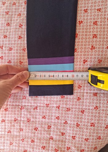 Renkli Baskılı Kız Tayt - Görsel 8