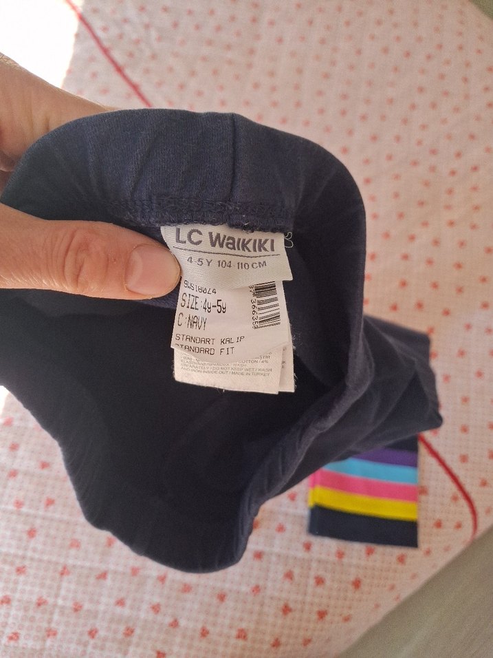 Renkli Baskılı Kız Tayt - Görsel 4