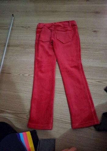 Kız Çocuk Kırmızı Dar Kesim Tayt - Görsel 4