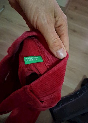 Kız Çocuk Kırmızı Dar Kesim Tayt - Görsel 5