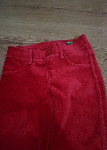 Kız Çocuk Kırmızı Dar Kesim Tayt - Görsel 3