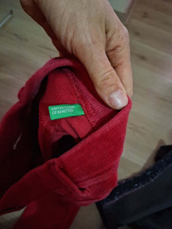 Kız Çocuk Kırmızı Dar Kesim Tayt - Görsel 5