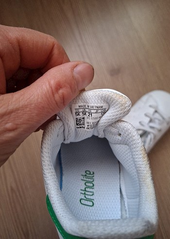 Kız Çocuk Beyaz Spor Ayakkabı Velcro - Görsel 8