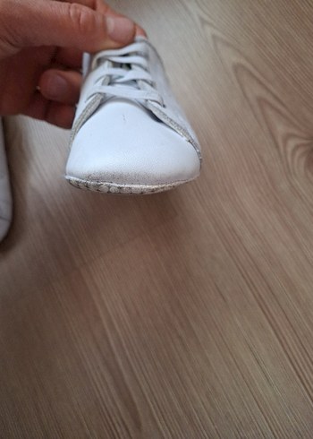 Kız Çocuk Beyaz Spor Ayakkabı Velcro - Görsel 2