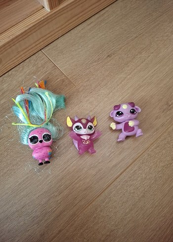 Pastel Renkli Üçlü Mini Figür Seti