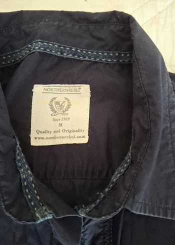 North Of Navy Erkek Siyah Kısa Kollu Denim Gömlek