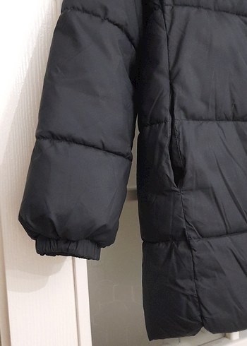 Siyah Fermuarlı Kadın Kışlık Mont - Görsel 2